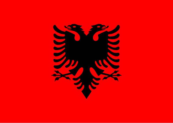 Flag of Albania-Republic of Albania